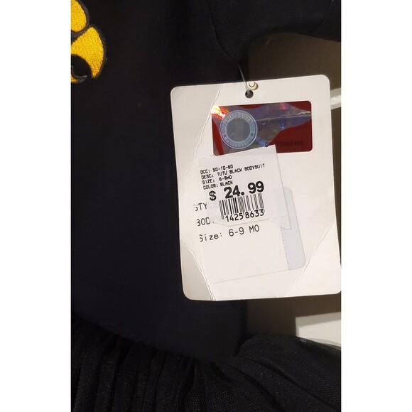 Black Iowa Hawkeyes Infant 6-9 Month Tutu Bodysuit One Piece Embroidered NWT - Picture 7 of 7